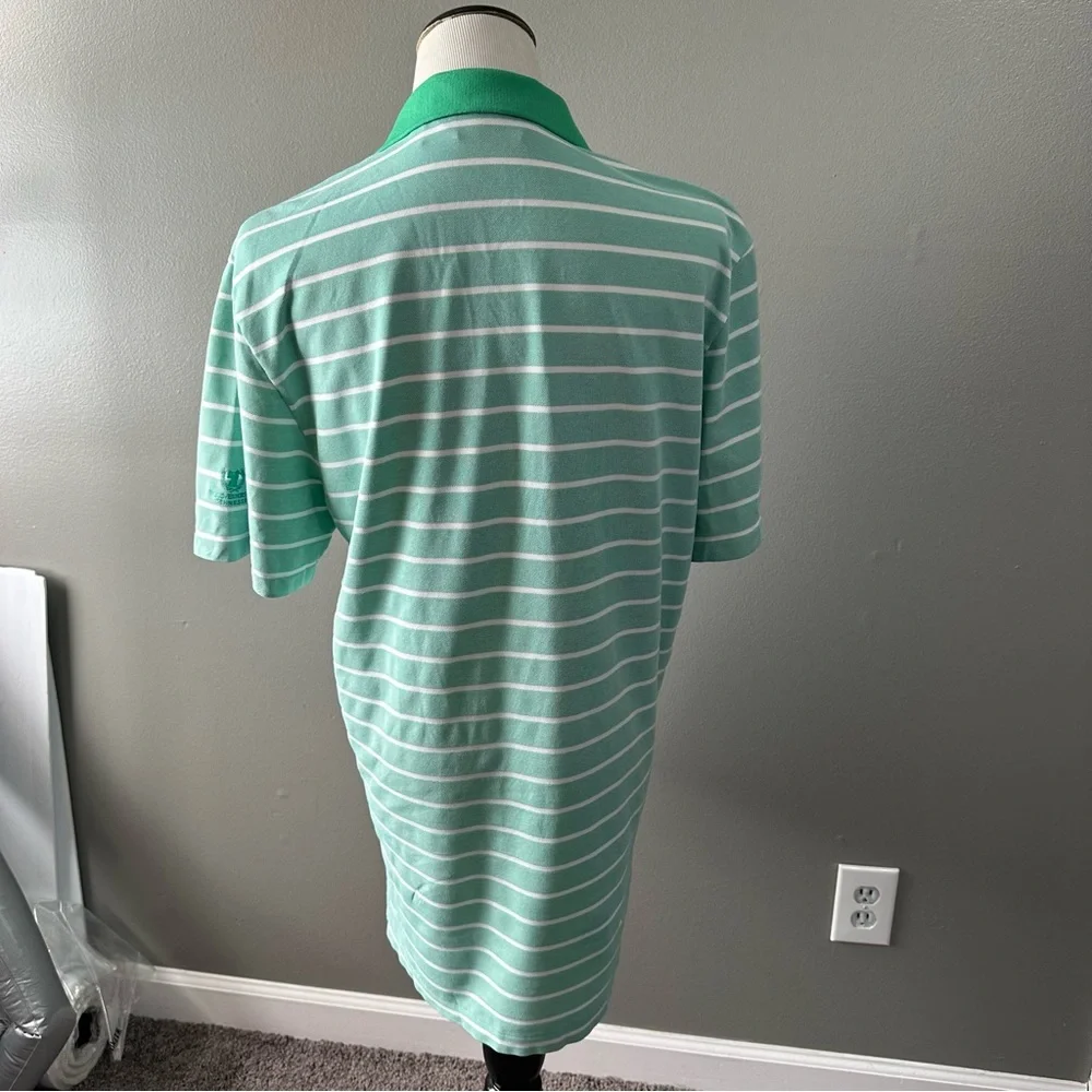 Polo golf performance Ralph‎ Lauren men’s M polo shirt green with white stripes